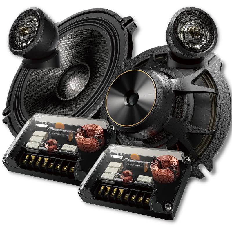 Pioneer Car Hi-Res Component Speaker TS-VR170C,17 cm Hi-Res Component Max  300W Nominal 100W, Dual-Layer Carbon Fiber Center Cap