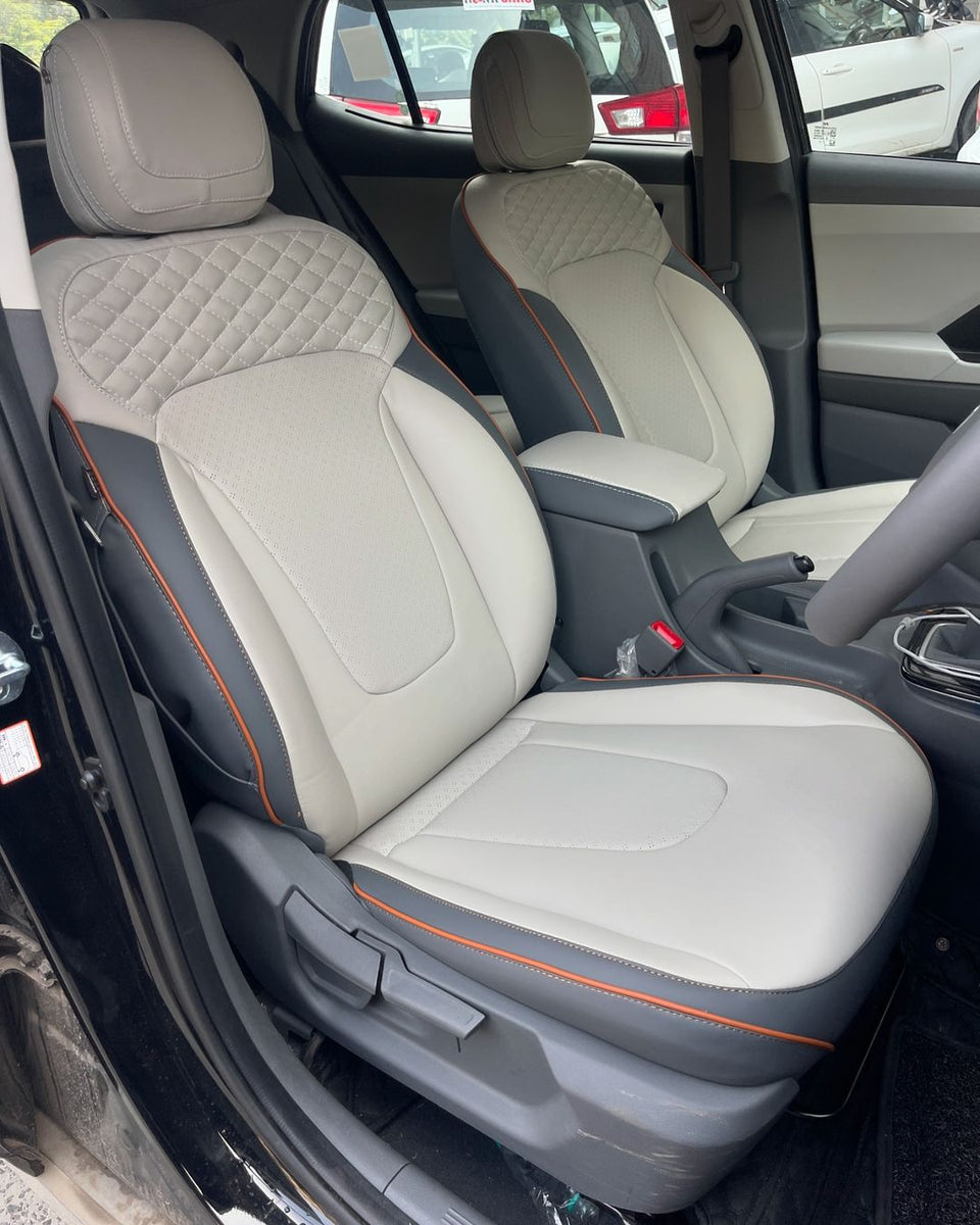 KVD Superior Leather Luxury Car Seat Cover For Hyundai Creta