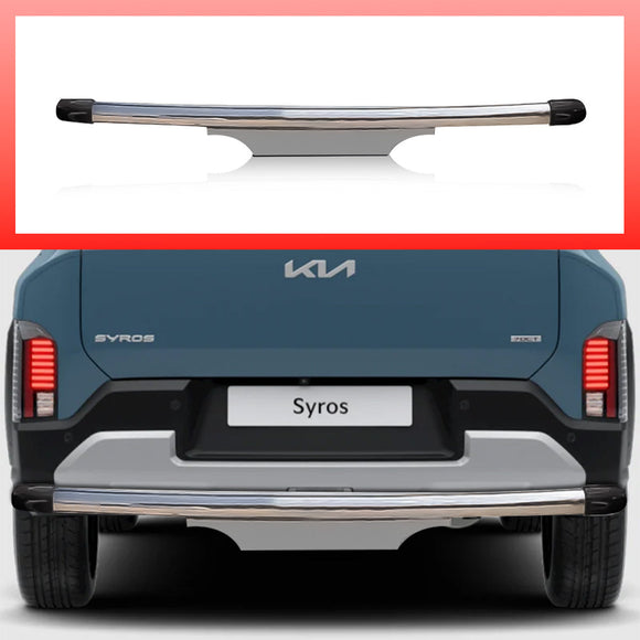 Kia Syros Rear Bumper Guards | Steel