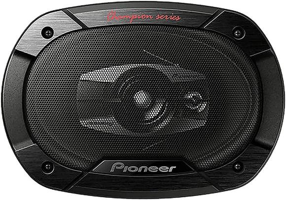 Pioneer Car Oval Speaker TS-6965V3, 6X 9 Oval, 3 Way, Max 450W Nominal 80W,Full Covered Grille,Non-Pressed Paper Cones