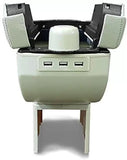 KVD BMW Type Split Car Console Armrest With Built In Cup Holder + 6 USB Ports + Ashtray (Universal For Car)