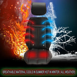 KVD Superior Leather Luxury Car Seat Cover For Tata Curvv Black + Red Piping (With 5 Year Onsite Warranty) - D100/77