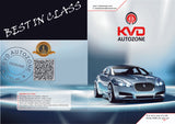 KVD Superior Leather Luxury Car Seat Cover for Maruti Suzuki Fronx Black + Blue (With 5 Year Onsite Warranty) - DZ073/45
