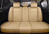 KVD Superior Leather Luxury Car Seat Cover for Toyota Rumion Full Beige (With 5 Year Onsite Warranty) - DZ060/103