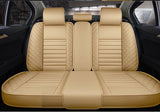 KVD Superior Leather Luxury Car Seat Cover for MG Astor Full Beige (With 5 Year Onsite Warranty) - DZ060/145