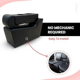 Maruti Suzuki XL6 Wooden Car Centre Armrest Console Cum External Seat for Six Seater (Black) – Kvd Autozone