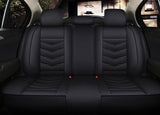 KVD Superior Leather Luxury Car Seat Cover for MG Astor Full Black Free Pillows And Neckrest Set (With 5 Year Onsite Warranty) - DZ079/145