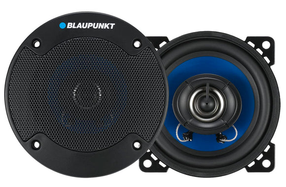 BLAUPUNKT ICx 402-4 inches (100mm) Two-Way Coaxial Car Speaker System with Injected PP Cone, 180 watt Max Power, 25 watts RMS