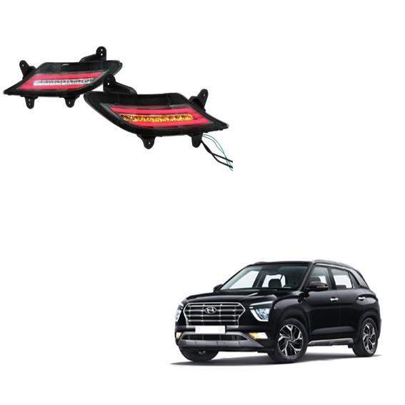 Rear Bumper Reflector LED Lights for Hyundai Creta (2020)