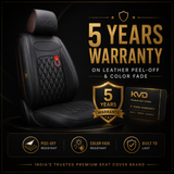 KVD Superior Leather Luxury Car Seat Cover FOR Maruti Suzuki Grand Vitara FULL BLACK (WITH 5 YEARS WARRANTY) - D009/147