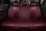 KVD Superior Leather Luxury Car Seat Cover For Skoda Slavia Mehroon (With 5 Year Onsite Warranty) - D010/135