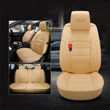 KVD Superior Leather Luxury Car Seat Cover For Maruti Suzuki Victoris Full Beige (With 5 Year Onsite Warranty) - DZ129/157