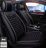 KVD Superior Leather Luxury Car Seat Cover FOR Skoda Kylac BLACK + SILVER (WITH 5 YEARS WARRANTY) - DZ015/143