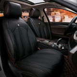 KVD Superior Leather Luxury Car Seat Cover for Kia Carens Full Black (With 5 Year Onsite Warranty) - D048/142
