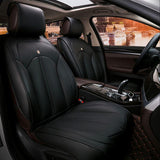 KVD Superior Leather Luxury Car Seat Cover for Volkswagen virtus Full Black (With 5 Year Onsite Warranty) - D048/153