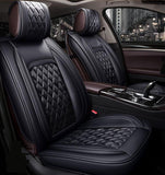 KVD Superior Leather Luxury Car Seat Cover for MG Astor Full Black (With 5 Year Onsite Warranty) (SP) - D050/145