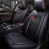 KVD Superior Leather Luxury Car Seat Cover for Honda Elevate Full Black (With 5 Year Onsite Warranty) (SP) - D050/154