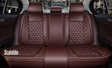 KVD Superior Leather Luxury Car Seat Cover for Toyota Rumion Full Coffee (With 5 Year Onsite Warranty) (SP) - D051/103