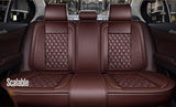 KVD Superior Leather Luxury Car Seat Cover for Skoda Kylac Full Coffee (With 5 Year Onsite Warranty) (SP) - D051/143