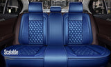 KVD Superior Leather Luxury Car Seat Cover for Toyota Urban Cruiser Taisor Full Blue (With 5 Year Onsite Warranty) (SP) - D053/45