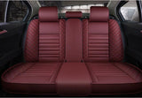 KVD Superior Leather Luxury Car Seat Cover for Toyota Innova Hycross Wine Red Free Pillows And Neckrest (With 5 Year Warranty) - DZ059/151