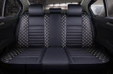 KVD Superior Leather Luxury Car Seat Cover for Skoda Kylac Black + Silver (With 5 Year Onsite Warranty) - DZ058/143