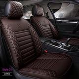 KVD Superior Leather Luxury Car Seat Cover for Kia Carens Full Coffee (With 5 Year Onsite Warranty) - DZ061/142