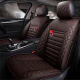 KVD Superior Leather Luxury Car Seat Cover for Mg Comet Full Coffee (With 5 Year Onsite Warranty) - DZ061/152