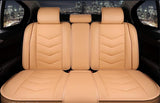 KVD Superior Leather Luxury Car Seat Cover For Maruti Suzuki Victoris Beige + Tan (With 5 Year Onsite Warranty) (SP) - D068/157