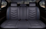 KVD Superior Leather Luxury Car Seat Cover for Honda Elevate Black + Blue (With 5 Year Onsite Warranty) (SP) - D071/154