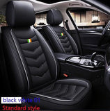 KVD Superior Leather Luxury Car Seat Cover for Skoda Kylac Black + Silver (With 5 Year Onsite Warranty) - DZ077/143