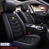 KVD Superior Leather Luxury Car Seat Cover for Maruti Suzuki Invicto Black + Silver (With 5 Year Onsite Warranty) - DZ077/151