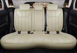 KVD Superior Leather Luxury Car Seat Cover for Hyundai Exter Full Beige (With 5 Year Onsite Warranty) - D083/98