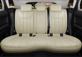KVD Superior Leather Luxury Car Seat Cover For Kia Syros Full Beige (With 5 Year Onsite Warranty) - D083/158