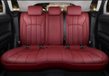 KVD Superior Leather Luxury Car Seat Cover for Skoda Slavia Wine Red (With 5 Year Onsite Warranty) - D084/135