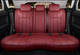 KVD Superior Leather Luxury Car Seat Cover for Kia Carens Wine Red (With 5 Year Onsite Warranty) - D084/142