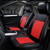 KVD Superior Leather Luxury Car Seat Cover FOR Volkswagen T-Roc BLACK + RED (WITH 5 YEARS WARRANTY) - D008/135