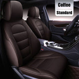 KVD Superior Leather Luxury Car Seat Cover for Kia Carens Full Coffee (With 5 Year Onsite Warranty) - DZ090/142