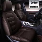 KVD Superior Leather Luxury Car Seat Cover For Kia Syros Full Coffee (With 5 Year Onsite Warranty) - DZ090/158