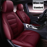 KVD Superior Leather Luxury Car Seat Cover For Tata Curvv Wine Red (With 5 Year Onsite Warranty) - DZ092/77