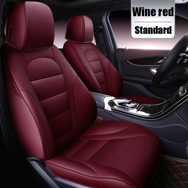 KVD Superior Leather Luxury Car Seat Cover for Toyota Rumion Wine