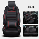 KVD Superior Leather Luxury Car Seat Cover For Kia Syros Black + Red Free Pillows And Neckrest Set (With 5 Year Onsite Warranty) (SP) - D094/158