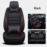 KVD Superior Leather Luxury Car Seat Cover for Hyundai Exter Black + Red Free Pillows And Neckrest Set (With 5 Year Onsite Warranty) (SP) - D094/98