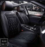 KVD Superior Leather Luxury Car Seat Cover FOR Skoda Kylac FULL BLACK (WITH 5 YEARS WARRANTY) - D009/143