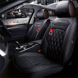 KVD Superior Leather Luxury Car Seat Cover FOR Mg Comet FULL BLACK (WITH 5 YEARS WARRANTY) - D009/152