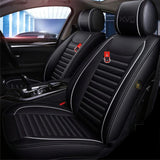 KVD Superior Leather Luxury Car Seat Cover For Citroen C3 BLACK + SILVER (WITH 5 YEARS WARRANTY) - DZ015/150