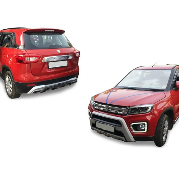 Front and Rear Bumper Diffuser for Maruti Suzuki Vitara Brezza 2020