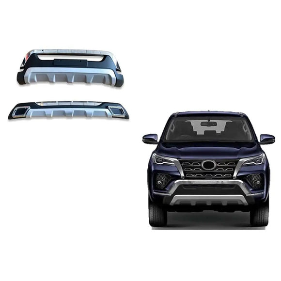 Front and Rear Bumper Guards for Toyota Fortuner 2021