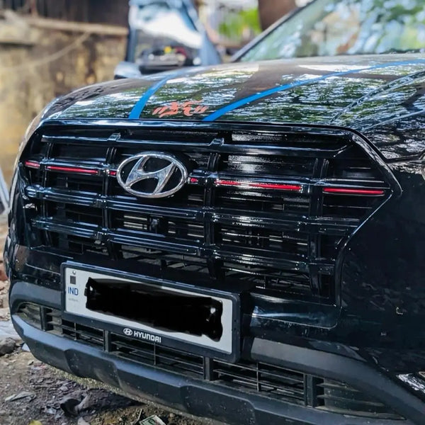 Creta 2020 online front chrome grill