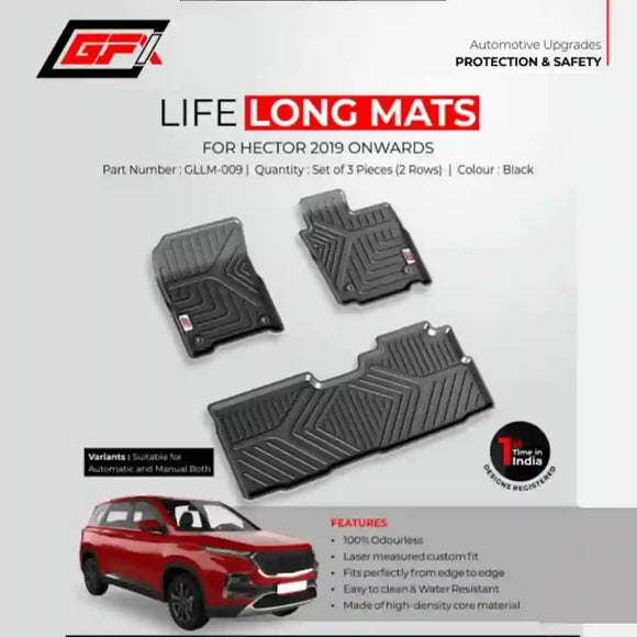 GFX Lifelong floor mats for MG Hector 2019 Onwards